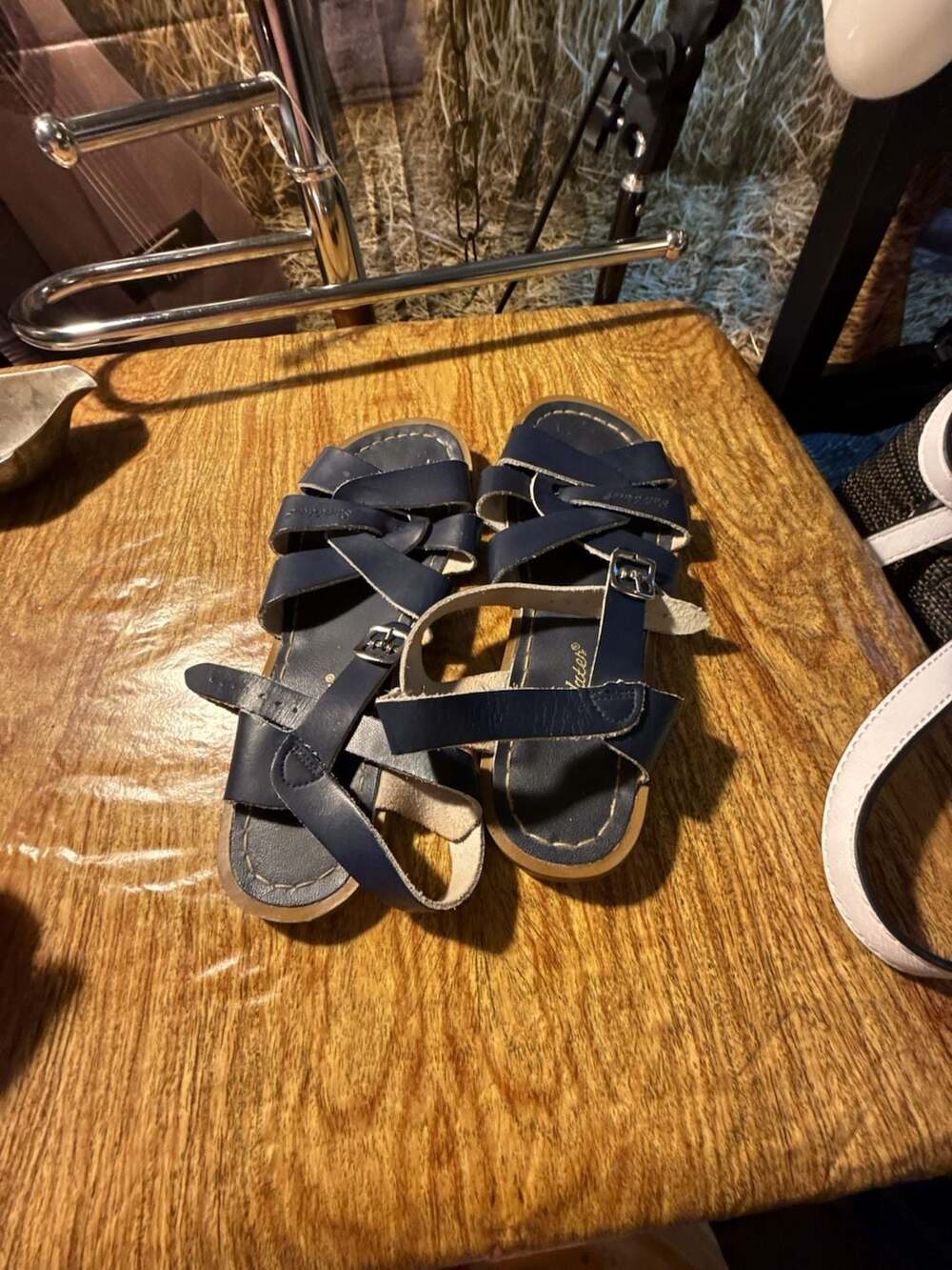 Salt Water Sandals Original Navy Leather Sandals